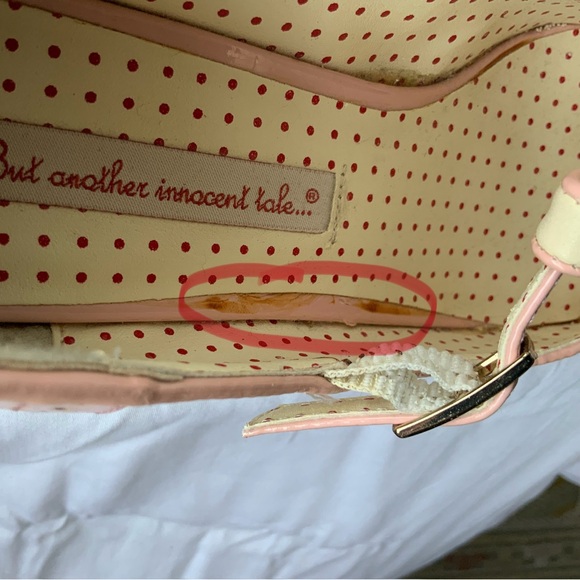 BAIT 1920's Style Kitten Heel T-strap Shoes, Pink Patent & Cream, Size 7.5 NWOT - Picture 7 of 9